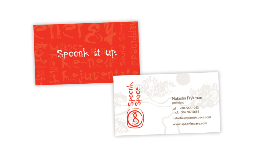 Spoonk Space—Business Card Design