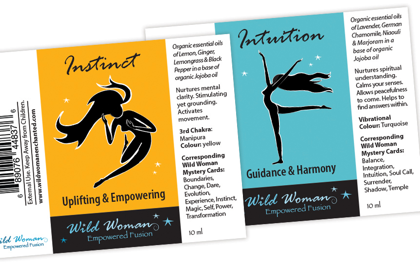 Wild Woman Enchanted —Empowered Fusions Essential Oils Labels